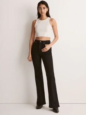 The Perfect Vintage Flare Jean - Black